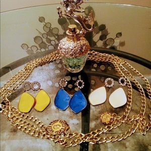 Woman’s leaf shaped earrings